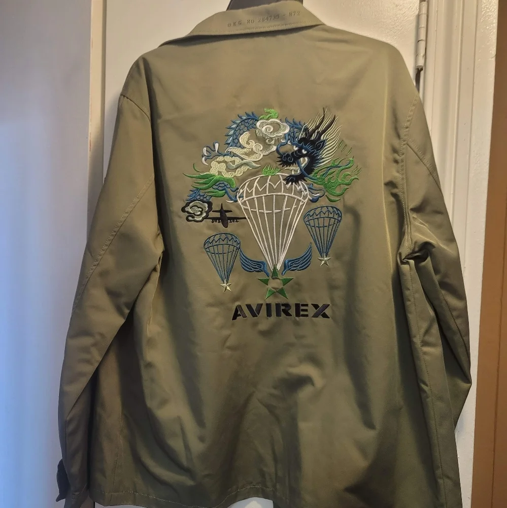 Avirex Chinese Dragon Themed Army Jacket - Picture 1 of 2